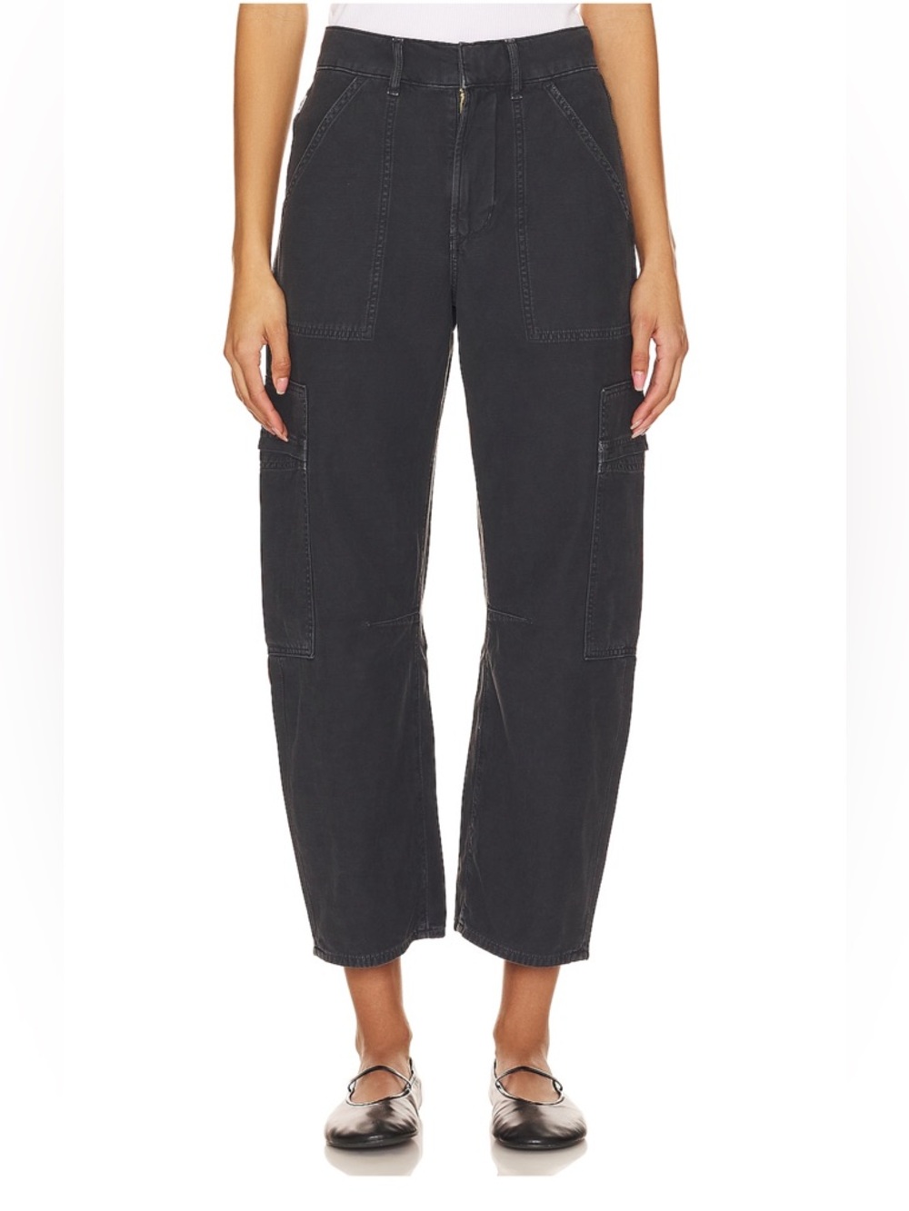 Citizen of Humanity Marcelle cargo in washed black